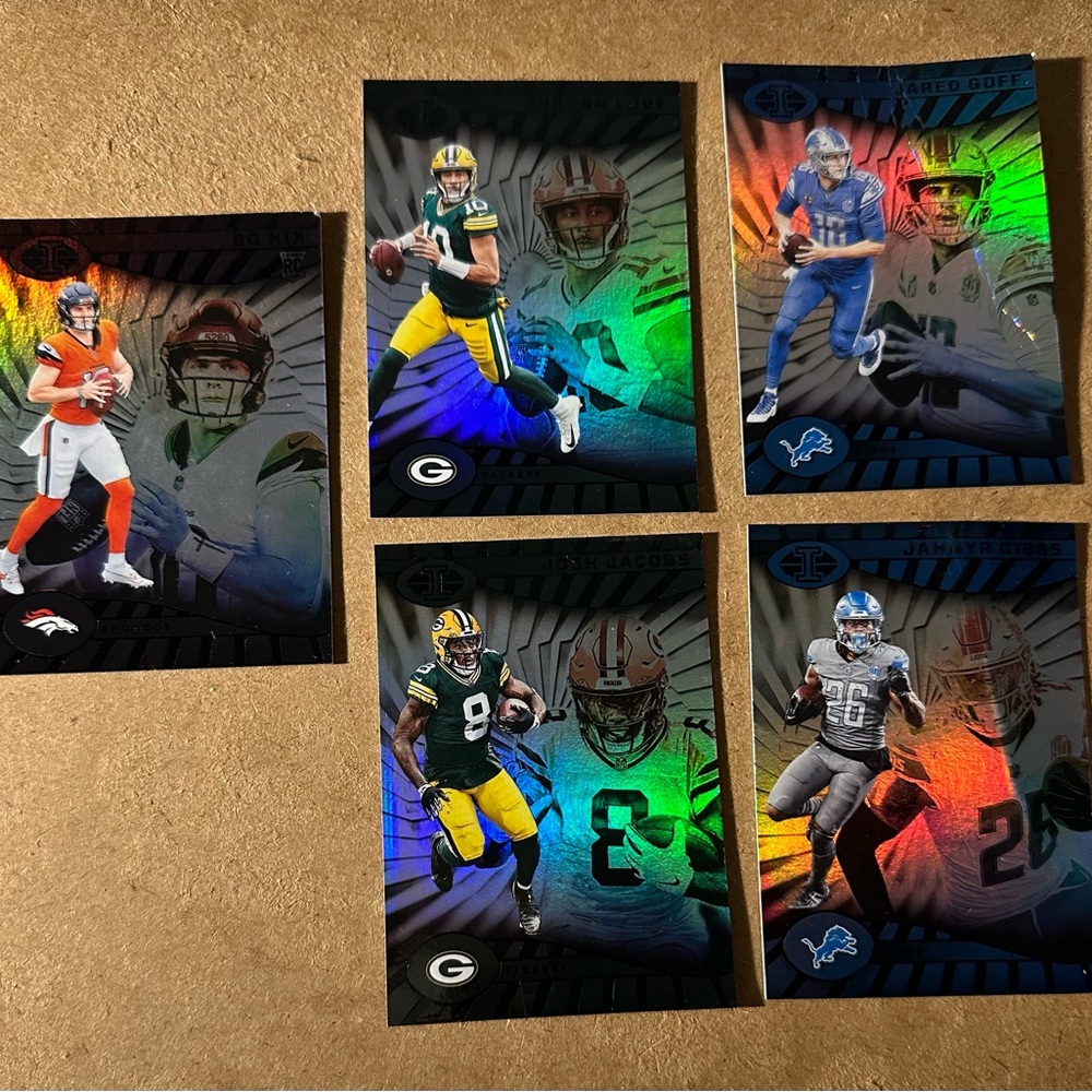 NFL Trading Card Set with Pokémon cards
